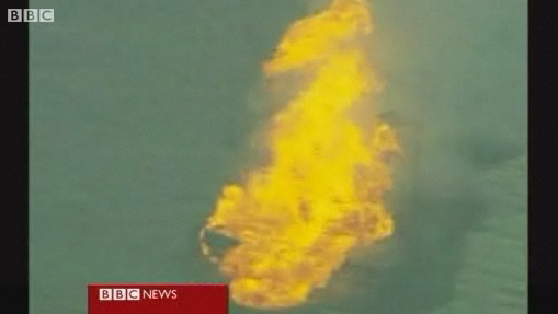 Shell Rig Fire Australia BBC video: Australia oil rig catches fire – Desdemona Despair